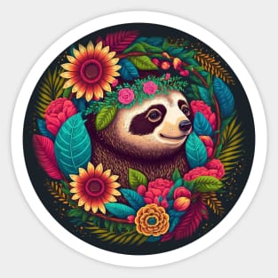 Joyful Sloth: Cute and Cool Sticker